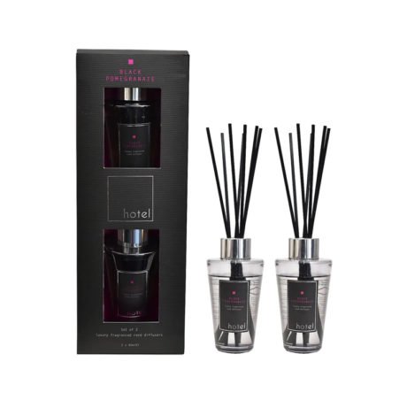 5A Fifth Avenue Set of 2 Black Pomegranate Reed Diffuser