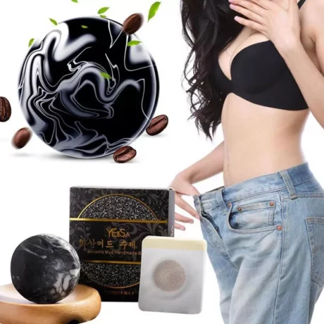 Custom Coffee Slimming Soap Bar loss weight Volcanic Clay Skin Whitening Body Clear Natural Black Soap6